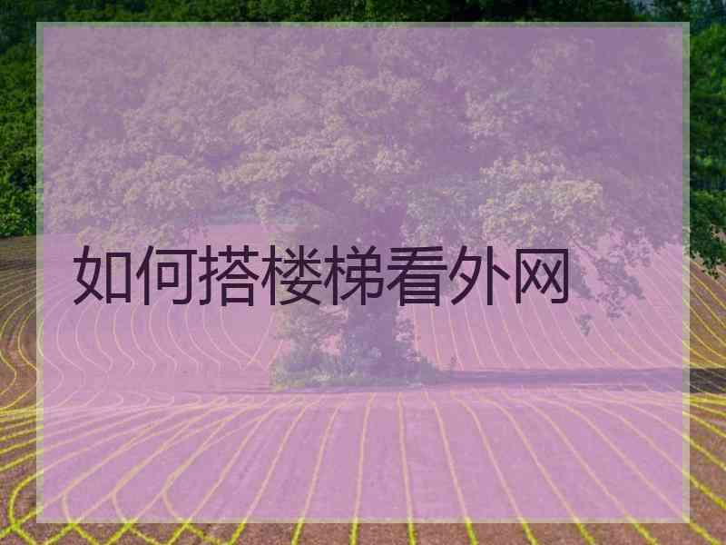 如何搭楼梯看外网