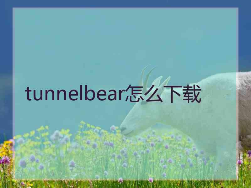 tunnelbear怎么下载