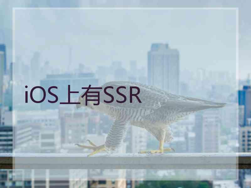 iOS上有SSR