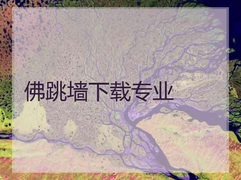 佛跳墙下载专业