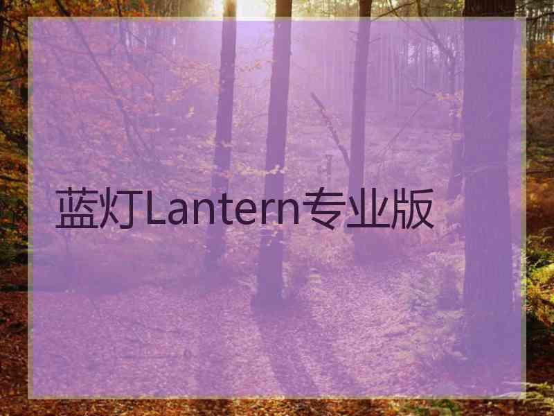 蓝灯Lantern专业版