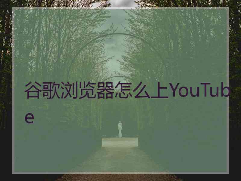 谷歌浏览器怎么上YouTube