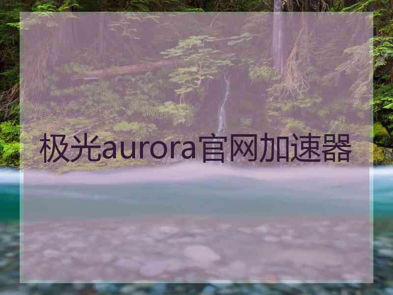 极光aurora官网加速器