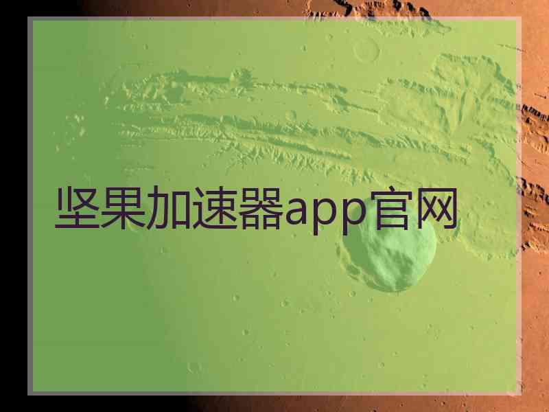 坚果加速器app官网