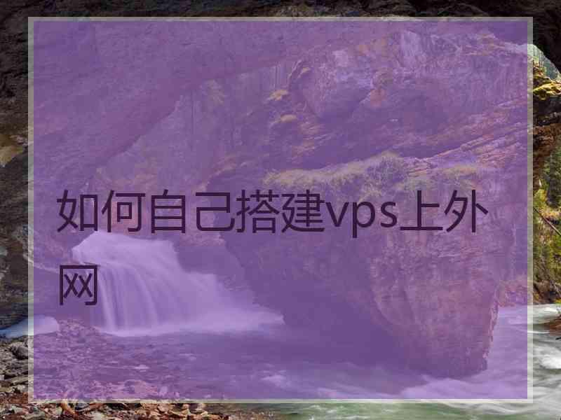 如何自己搭建vps上外网