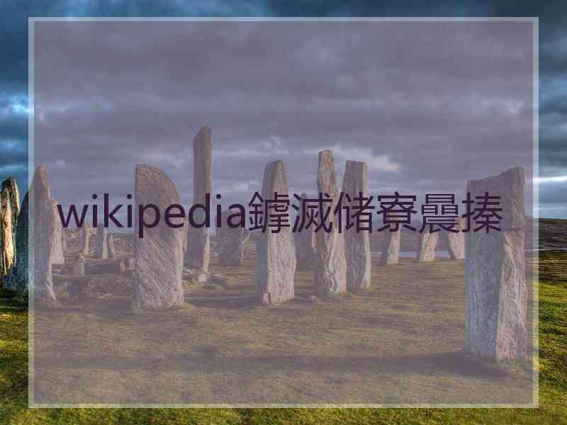 wikipedia鎼滅储寮曟搸