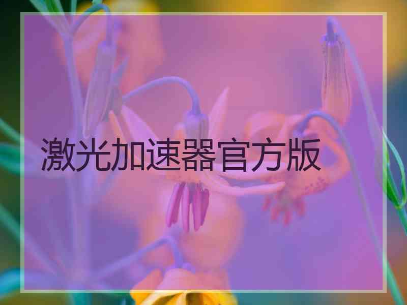 激光加速器官方版