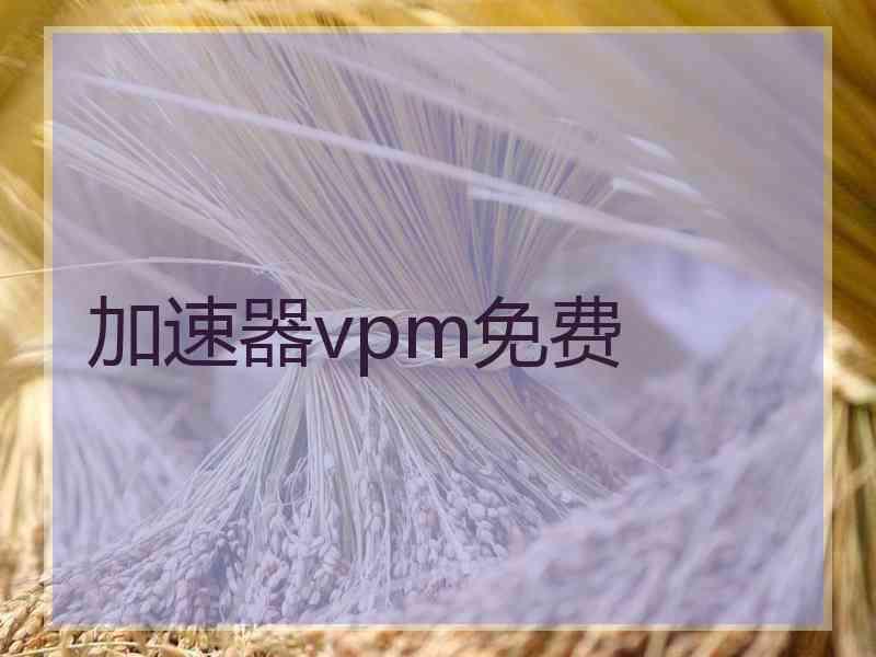 加速器vpm免费