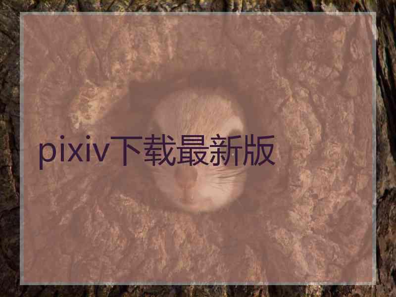 pixiv下载最新版