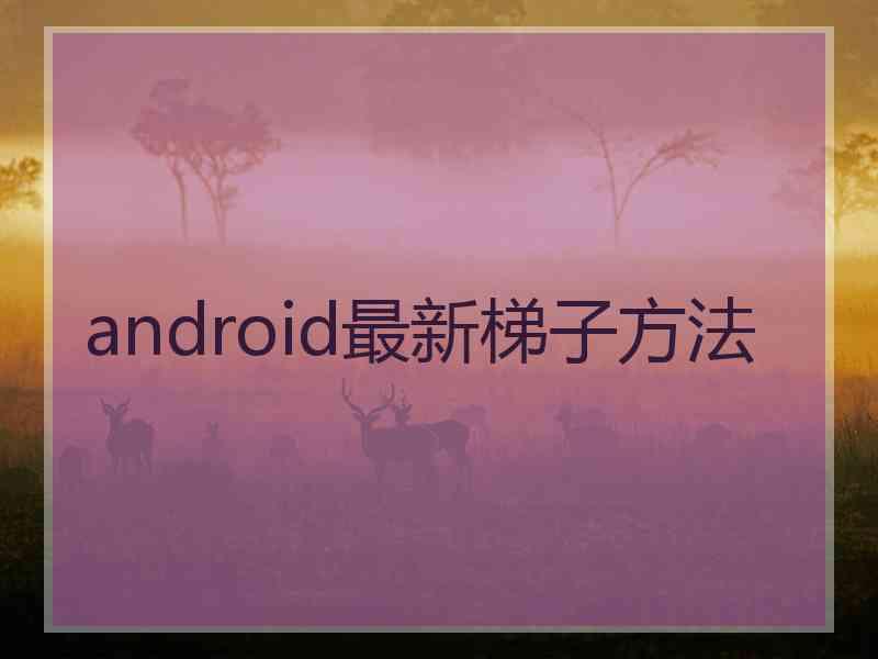 android最新梯子方法