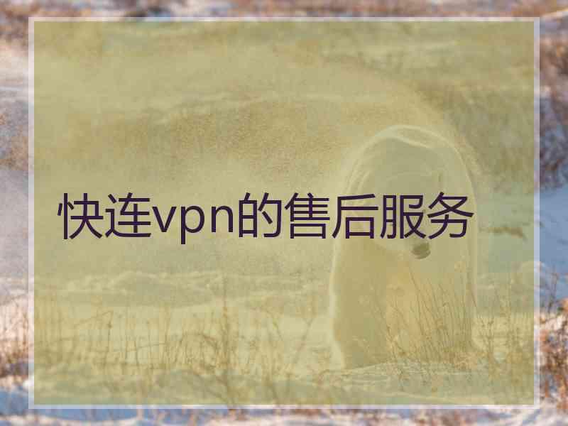 快连vpn的售后服务