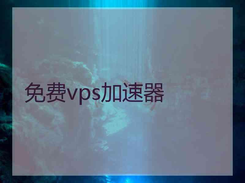 免费vps加速器