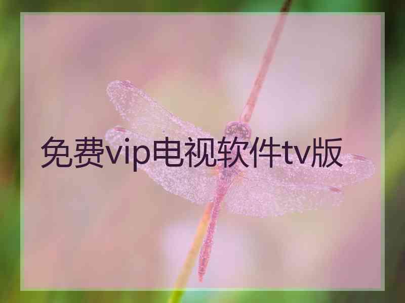 免费vip电视软件tv版