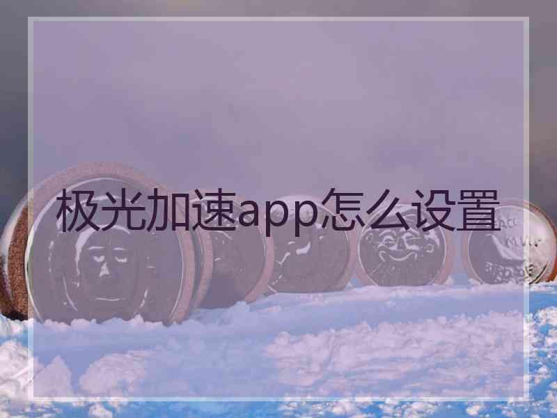 极光加速app怎么设置