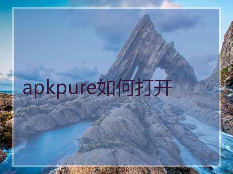 apkpure如何打开