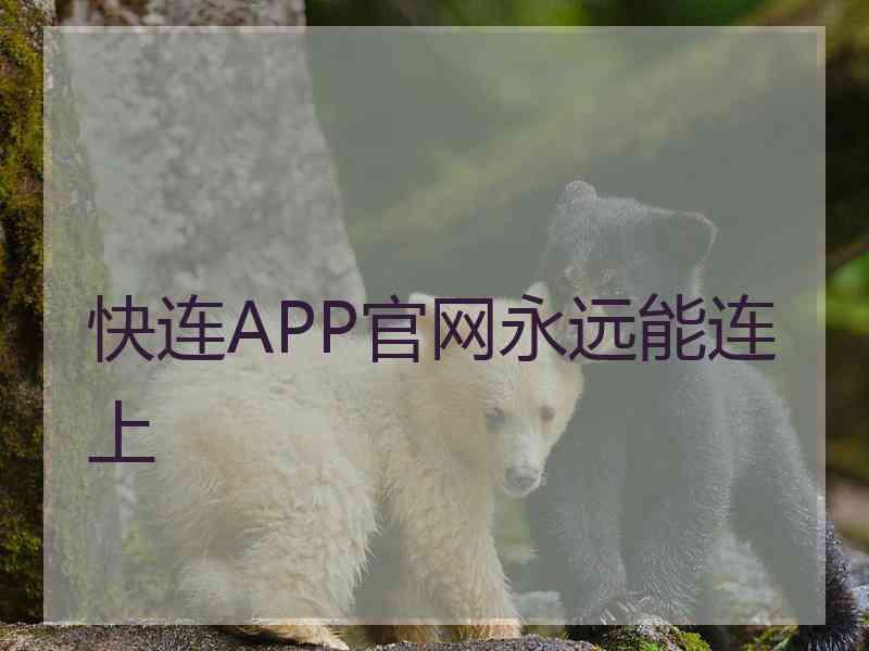 快连APP官网永远能连上