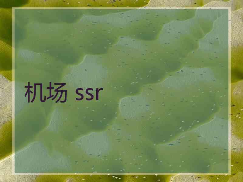 机场 ssr