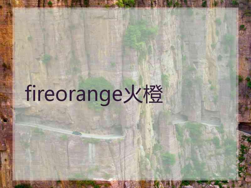 fireorange火橙