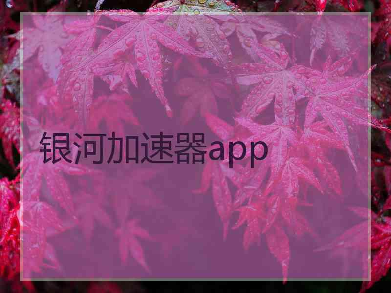 银河加速器app