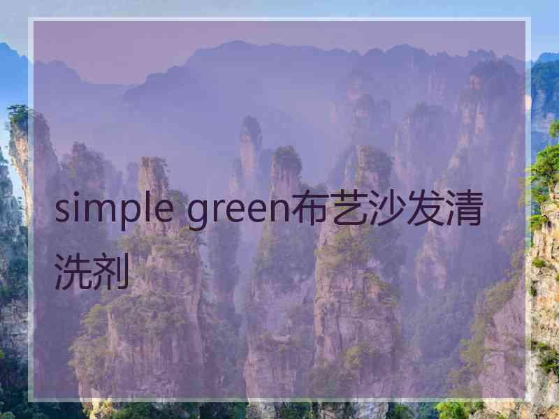 simple green布艺沙发清洗剂