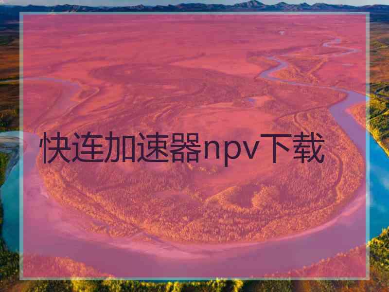 快连加速器npv下载