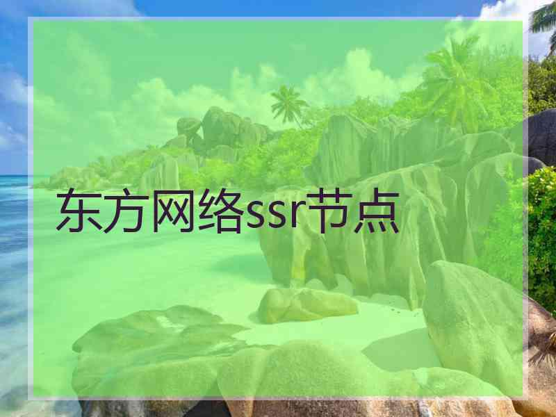 东方网络ssr节点