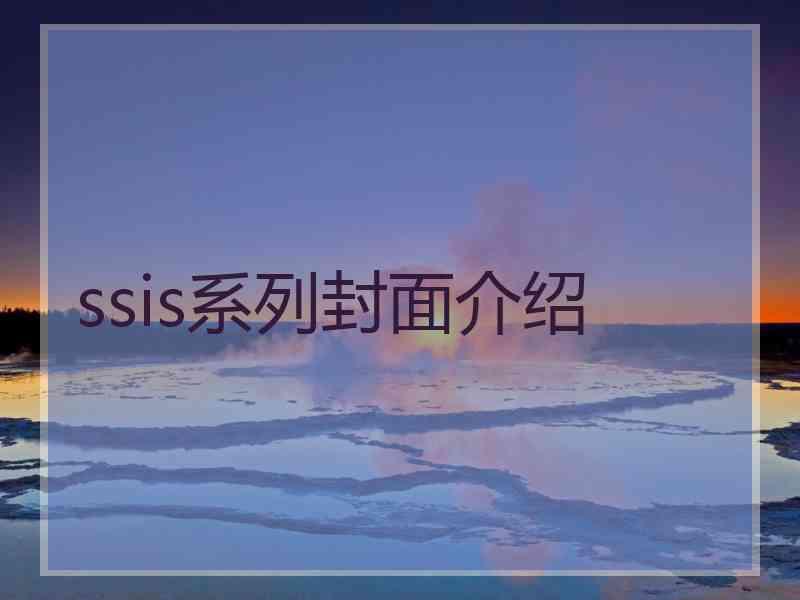 ssis系列封面介绍