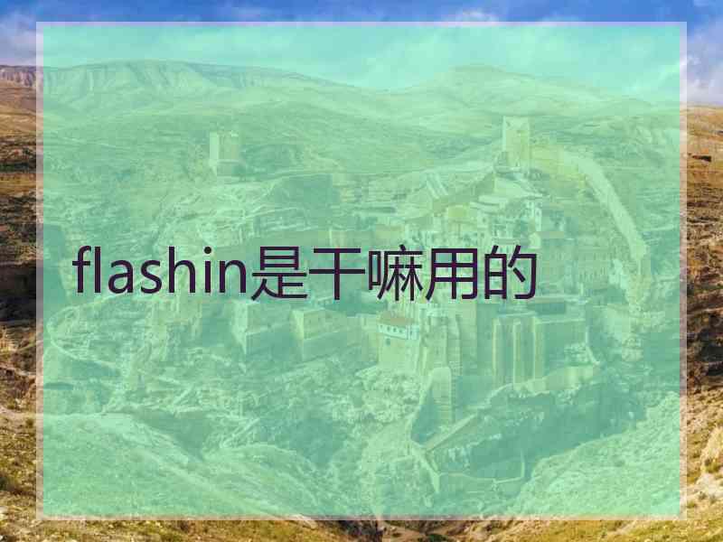 flashin是干嘛用的